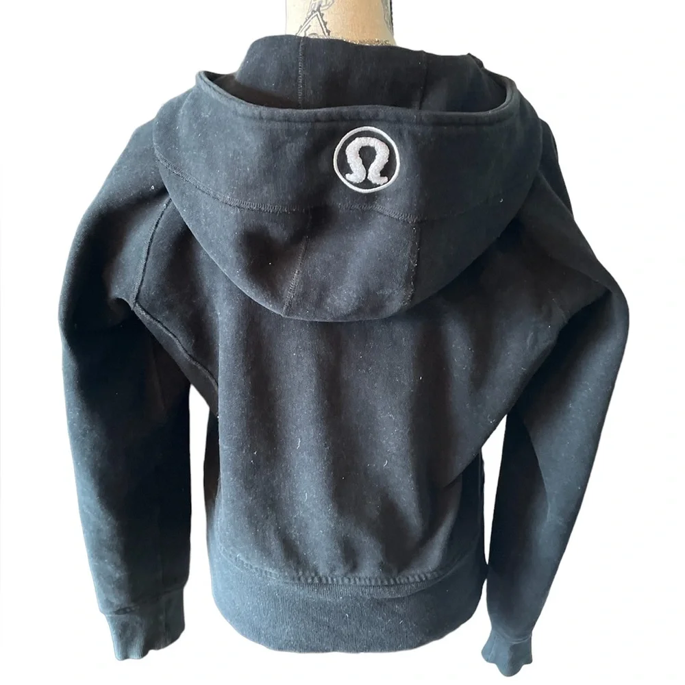 Lululemon zip up sweater Black size 10 - Picture 2 of 9